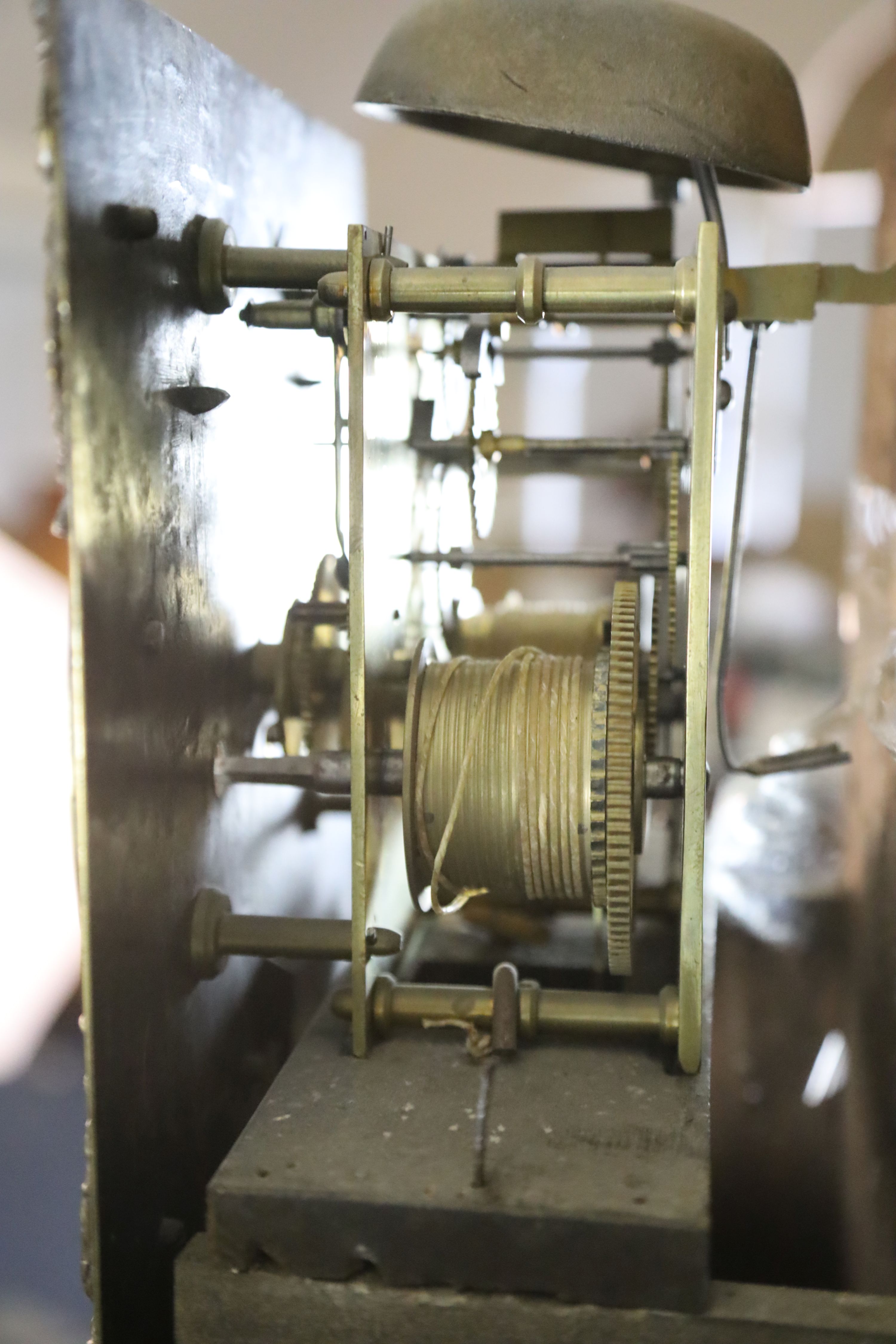 Richard Keyte of Wittney. An 18th century walnut eight day longcase clock, W.1ft 5.5in. H.6ft 6.5in.